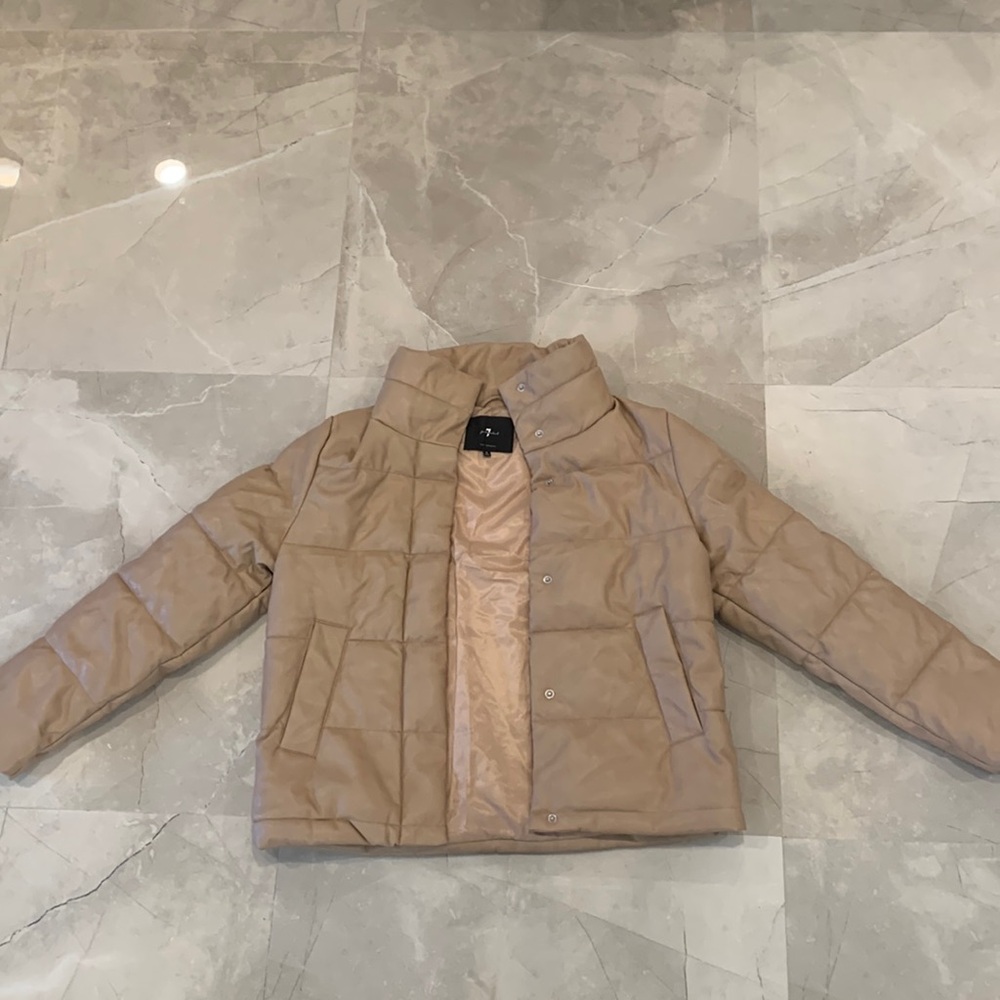 7 For All Mankind faux leather jacket - size S